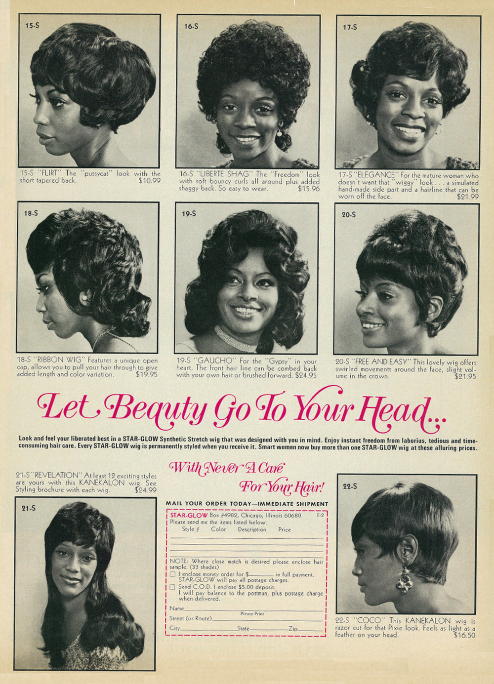 Black hotsell hair 60s